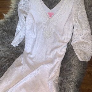 White lace Lilly Pulitzer, dress, Large